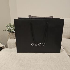 Authentic Gucci empty shopping bag